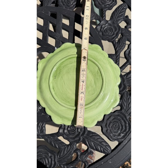 VTG Holland Mold Green Cabbage Tureen Lidded Bowl with Underplate Majolica - Picture 12 of 12